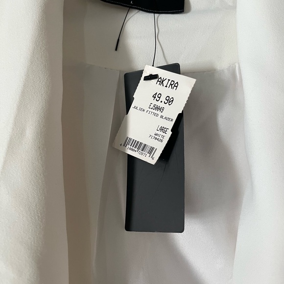 AKIRA White Women's Blazer - Picture 4 of 5